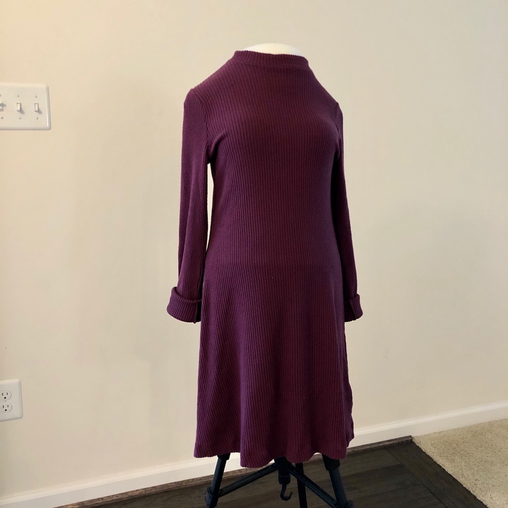 Hollister Plum (Purple) Fitted Longsleeved Dress